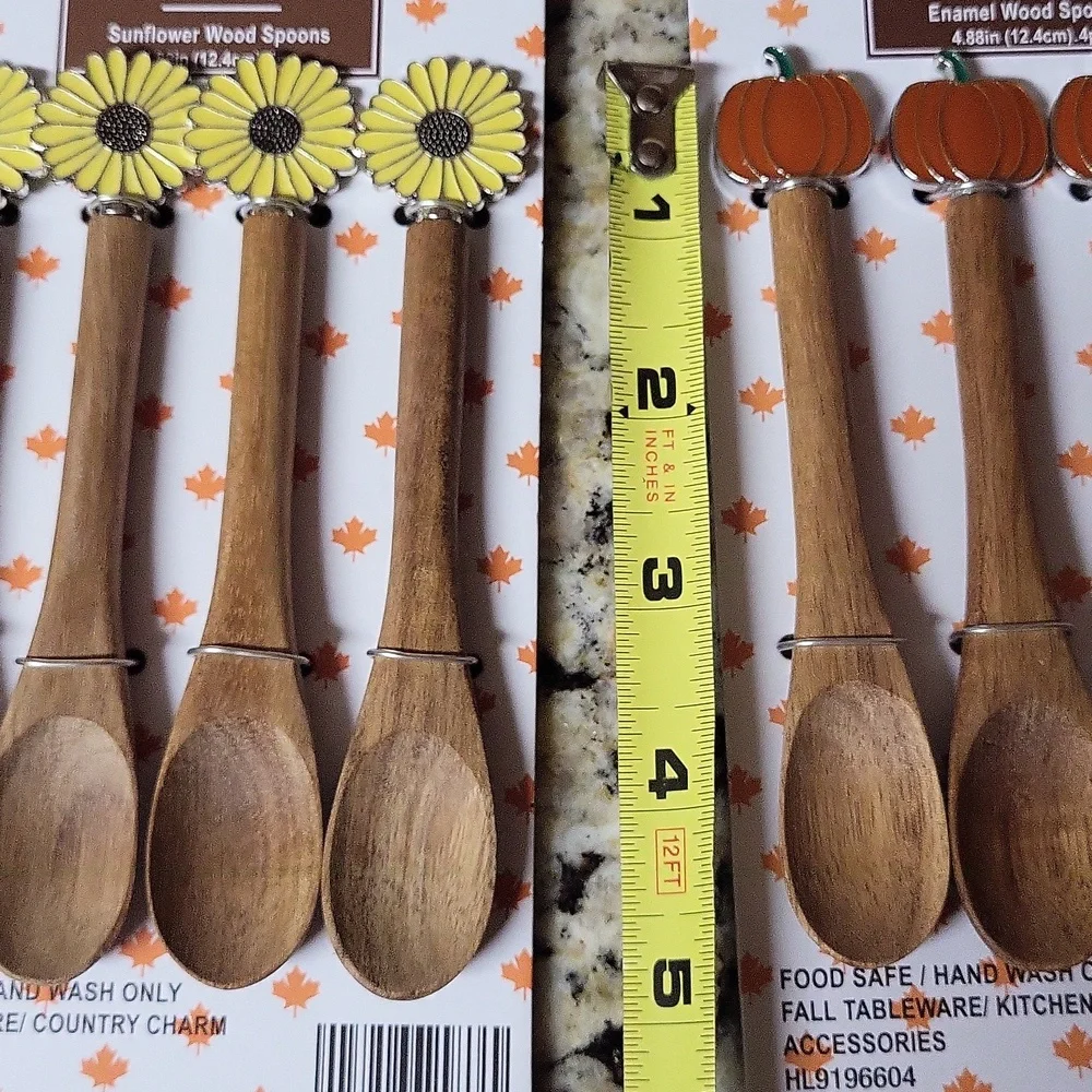 Wooden Spoons Set Fall Theme
